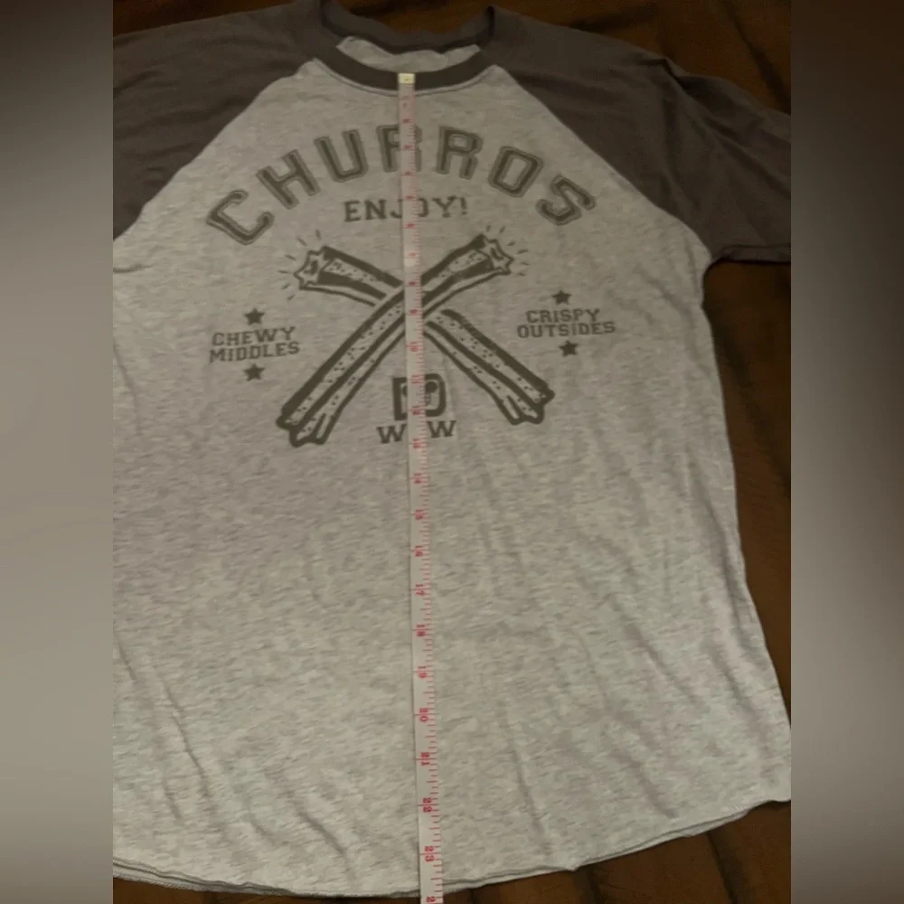 Disney Gray and White Raglan Tee - Picture 4 of 7